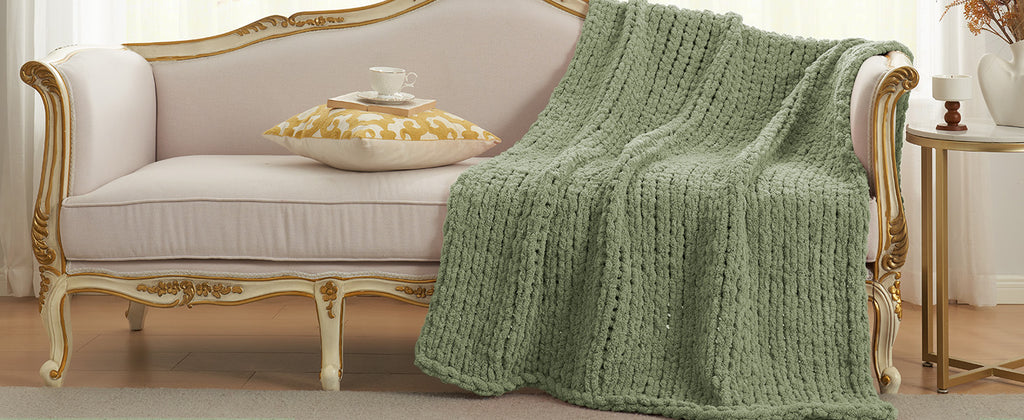 Handmade Chunky Knit Blanket